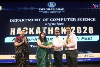IMS Ghaziabad hosted Hackathon 2026, with over 400 students showcasing their technical skills. IMAGE CREDIT TO IMS