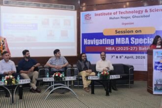 MBA Specialization Guidance Session organized at ITS Ghaziabad IMAGE CREDIT TO ITS