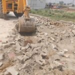 GDA bulldozer action: Illegal colony being demolished on 18 bighas in Bhikkanpur IMAGE CREDIT TO AUTHORITY