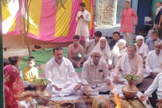 Three-day Maha Yagya concludes in Majra; discussions held on Vedic knowledge. IMAGE CREDIT TO REPORTER