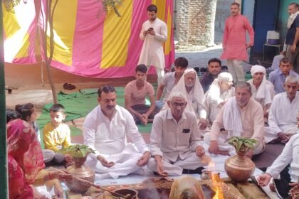 Three-day Maha Yagya concludes in Majra; discussions held on Vedic knowledge. IMAGE CREDIT TO REPORTER
