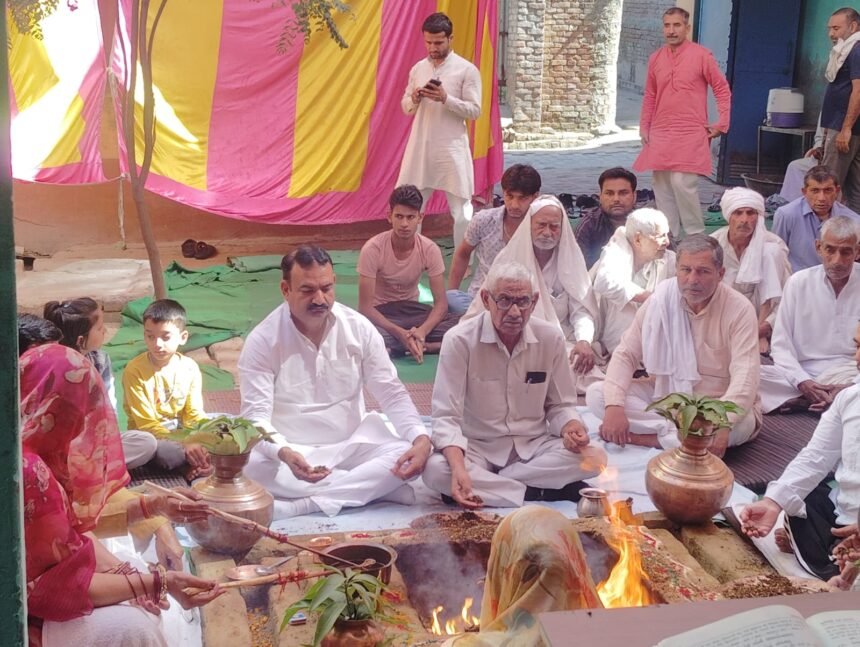 Three-day Maha Yagya concludes in Majra; discussions held on Vedic knowledge. IMAGE CREDIT TO REPORTER
