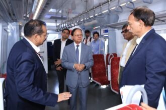 The Prime Minister’s Principal Secretary conducted a detailed inspection of the Namo Bharat Corridor. IMAGE CREDIT TO एनसीआरटीसी