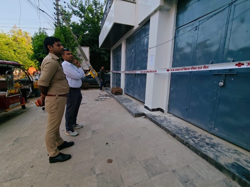 Housing Development Authority’s major action: Builder lobby’s morale shaken in Vasundhara as bulldozers act against illegal constructions. IMAGE CREDIT TO आवास विकास