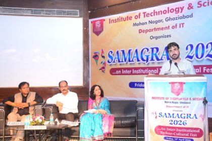 Grand organization of Samagra 2026 techno-cultural festival at ITS Mohan Nagar, Ghaziabad. IMAGE CREDIT TO COLLEGE