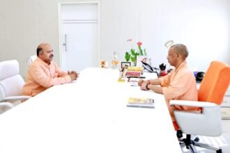 Mayank Goyal expressed gratitude to Chief Minister Yogi Adityanath for the reduction in house tax, calling the decision a major step in public interest. IMAGE CREDIT TO BJP