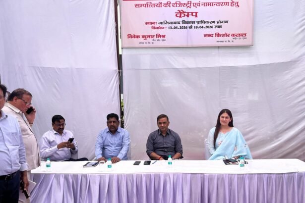 A large number of allottees gathered at the GDA’s special camp; dozens of registry and mutation cases were resolved on the very first day. IMAGE CREDIT TO AUTHORITY