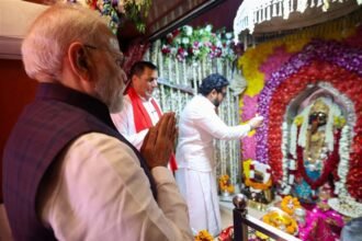 A historic welcome was seen in Saharanpur, as a massive crowd gathered during the roadshow of Prime Minister Narendra Modi. IMAGE CREDIT TO PIB
