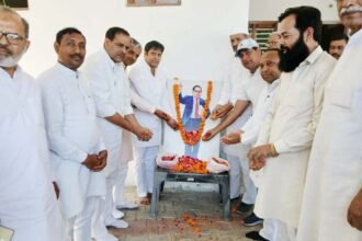 A discussion seminar was organized at the Rashtriya Lok Dal office on the occasion of Ambedkar Jayanti. IMAGE CREDIT TO राष्ट्रीय लोक दल