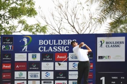 Bolders Classic 2026: Vashish Sharma took the lead on the first day and also set a new course record. IMAGE CREDIT TO वशिष शर्मा