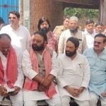 Hazarpur murder case: A delegation from Samajwadi Party met the victim’s family, raised questions over law and order. IMAGE CREDIT TO REPORTER