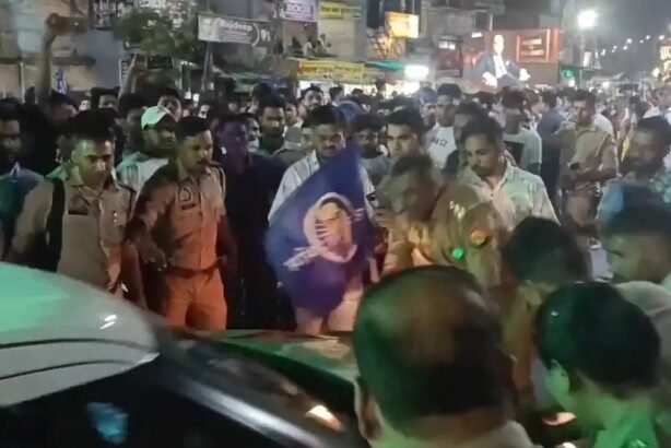 Attempt made to run over station in-charge during duty; video goes viral, ₹28,000 fine impose IMAGE CREDIT TO पुलिस