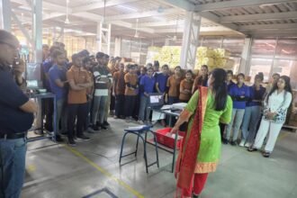 A meeting of the Internal Committee under the law on sexual harassment of women employees was held at the Calcom Vision company in Noida. IMAGE CREDIT TO गुरुकुल फाउंडेशन