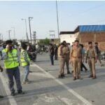 A high-speed car turned deadly on NH-334, mounting the divider and running over people standing at a bus stop. Three women died in the tragic incident, and three others were injured. IMAGE CREDIT TO POLICE