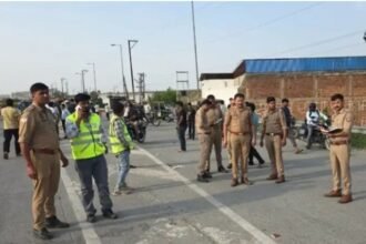 A high-speed car turned deadly on NH-334, mounting the divider and running over people standing at a bus stop. Three women died in the tragic incident, and three others were injured. IMAGE CREDIT TO POLICE