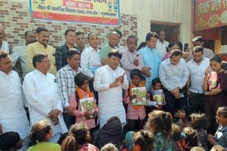 Minister Kapil Dev Agarwal inaugurated a PM Composite School under the School Chalo Abhiyan. IMAGE CREDIT TO INFORMATION DEPARTMENT