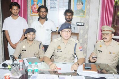 Three accused involved in fraud using fake PhonePe transactions have been arrested. Cash and a motorcycle were also recovered from them. IMAGE CREDIT TO POLICE