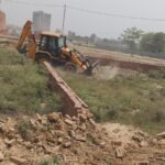 Ghaziabad Development Authority takes major action: Illegal colony being developed over 30,000 square meters in Modinagar demolished IMAGE CREDIT TO AUTHORITY