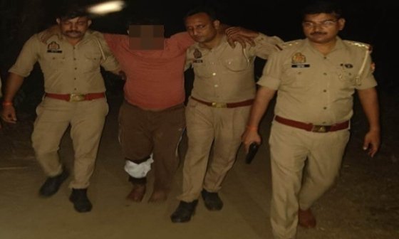 Chandpur: After a police encounter, four cattle smugglers were arrested; one criminal was shot in the leg. IMAGE CREDIT TO POLICE