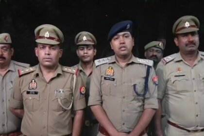 Indirapuram police arrested a man accused of sexually assaulting a 7-year-old girl in an encounter; he was shot in both legs. IMAGE CREDIT TO POLICE