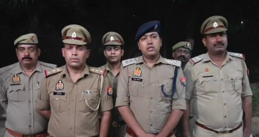 Indirapuram police arrested a man accused of sexually assaulting a 7-year-old girl in an encounter; he was shot in both legs. IMAGE CREDIT TO POLICE