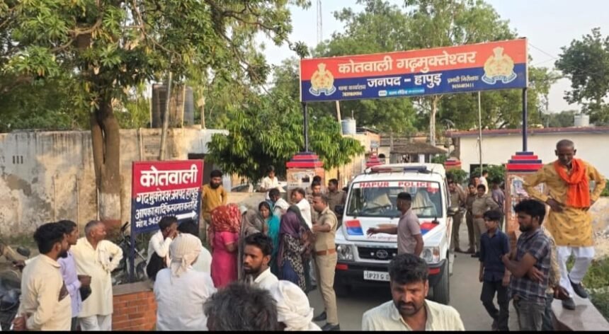 A sensation spread in the Garh area after the body of a young man was found in the forest of Kalyanpur, with family members alleging that he was murdered. IMAGE CREDIT TO POLICE