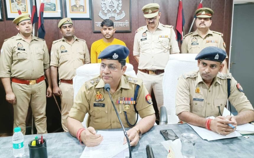 Accused arrested for GST evasion worth crores by creating fake firms. IMAGE CREDIT TO POLICE