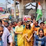 A huge crowd gathered in support of women’s dignity; a women’s march gave a new direction to the city’s politics. IMAGE CREDIT TO रिपोर्टर