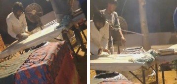 Video goes viral showing a person allegedly using saliva while cooking roti at a wedding, causing widespread outrage and panic. IMAGE CREDIT TO REPORTER