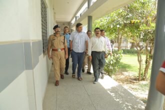 Home Guard Recruitment Exam 2026: The District Magistrate (DM), along with the Additional Commissioner of Police (Addl. CP), inspected the examination centers. IMAGE CREDIT TO INFORMATION DEPARTMENT