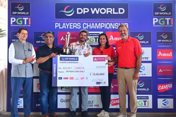 Akshay Sharma makes a strong comeback after five years, wins the DP World Players Championship title IMAGE CREDIT TO डीपी वर्ल्ड