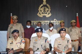 Youth murdered by being struck with a brick; case solved within 12 hours. During an encounter, two accused were injured and three were arrested. IMAGE CREDIT TO POLICE