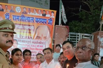 A condolence meeting was held in Shamli, demanding justice in the Nisha Vishwakarma case. IMAGE CREDIT TO REPORTER