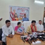 On “Nari Shakti Vandan,” in-charge minister Kapil Dev Aggarwal targeted the opposition. IMAGE CREDIT TO रिपोर्टर