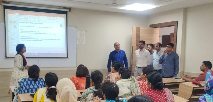 ACEO inspects Census 2027 training camp, signals strict action against absentees IMAGE CREDIT TO प्राधिकरण