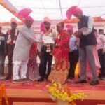 Mass wedding ceremony: Minister of State Narendra Kashyap blessed 62 couples. IMAGE CREDIT TO सूचना विभाग