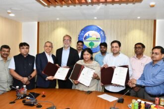 “A bio-CNG plant will be set up at the Dudhahera STP; the municipal corporation has signed an agreement.” IMAGE CREDIT TO नगर निगम