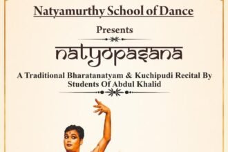 “A grand event of Nrityopasana is being organized today, May 14, by Natyamurti School of Dance.” IMAGE CREDIT TO प्रायोजक