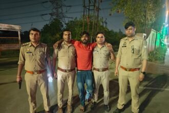 In an encounter, Nandgram police arrested three accused involved in motorcycle theft, one of whom was injured by a bullet in the leg. IMAGE CREDIT TO POLICE