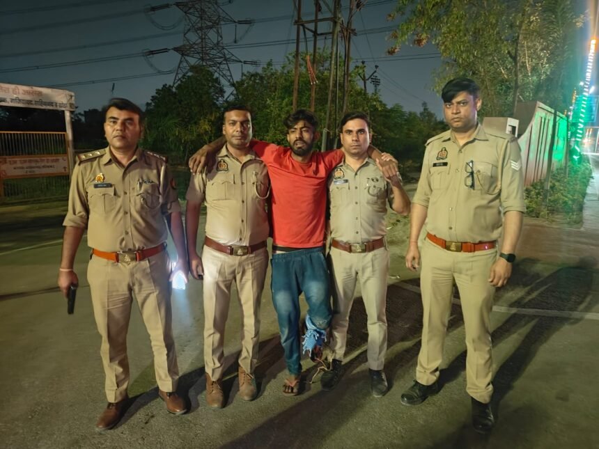 In an encounter, Nandgram police arrested three accused involved in motorcycle theft, one of whom was injured by a bullet in the leg. IMAGE CREDIT TO POLICE