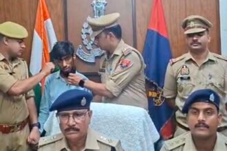Loni Border police solved the murder of an elderly man and arrested two accused, including a juvenile girl. IMAGE CREDIT TO POLICE