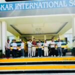 Five new buses inaugurated at Bhaskar International School, enhancing safety and convenience IMAGE CREDIT TO स्कूल