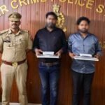 “Under the guise of a public service center, they were making fake Aadhaar cards; the cyber cell arrested two accused.” IMAGE CREDIT TO पुलिस