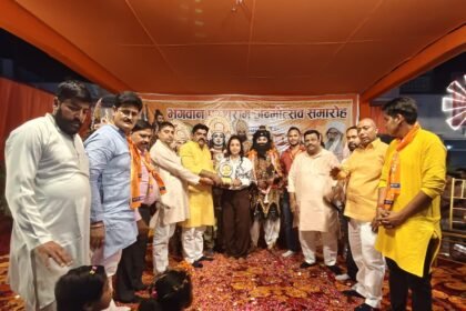 Grand stage performance (Leela enactment) on the occasion of Lord Parshuram Jayanti. IMAGE CREDIT TO REPORTER