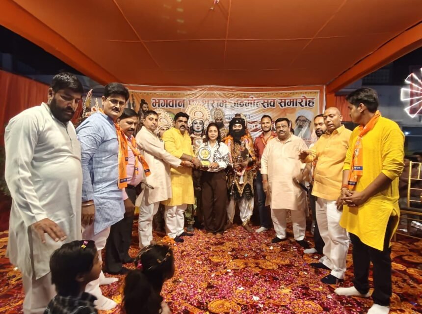 Grand stage performance (Leela enactment) on the occasion of Lord Parshuram Jayanti. IMAGE CREDIT TO REPORTER