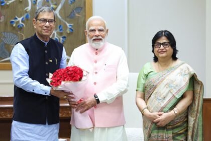 The Governor of Haryana met the Prime Minister, and they discussed the future of development and education. IMAGE CREDIT TO पीआईबी