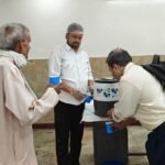 A unique initiative by the Municipal Commissioner: Visitors to the Municipal Corporation are being served lemon water. IMAGE CREDIT TO Municipal Corporation