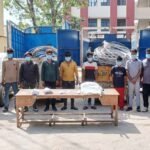 “Interstate gang involved in high-tension electric wire theft busted; 10 accused arrested. IMAGE CREDIT TO POLICE