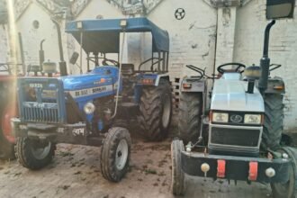 Interstate gang involved in selling financed tractors busted; seven tractors recovered. IMAGE CREDIT TO पुलिस