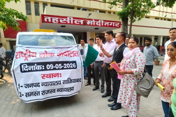 A special awareness chariot was flagged off to promote the National Lok Adalat. IMAGE CREDIT TO REPORTER
